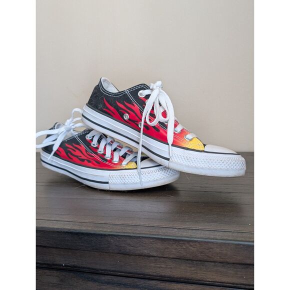Converse Chuck Taylor All Star Flame Mens 4.5 Womens 6.5 Unisex Sneakers - Picture 6 of 9